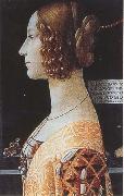 Sandro Botticelli Domenico Ghirlandaio,Portrait of Giovanna Tornabuoni oil painting artist